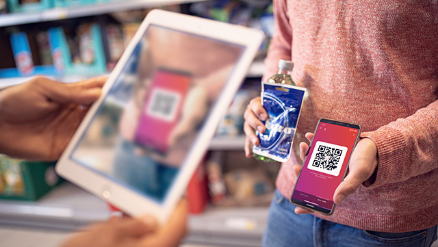 Swish app shows QR code-small